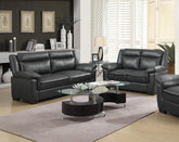Coaster Arabella Upholstered Pillow Top Arm Living Room Set Grey Model 506591-S2